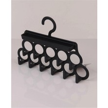 Mikasso Çok Amaçlı Takı Askısı Eşarp Askısı Aksesuar Askısı Dolap Içi Askı Siyah Plastik Siyah