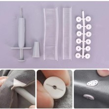 Mikasso Nevresim Çarşaf Battaniye Sabitleme Kılçık Pul Takım Yorgan Kılıfı Sabitleme Seti Plastik