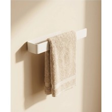 Form Design Yapışkanlı Metal Havluluk – Duvar Tipi Banyo Havlu Askılığı – Siyah / Beyaz – Modern Mutfak & Banyo