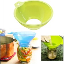 Mikasso 2 Adet Kavanoz Hunisi Reçel Konserve Kavonozu Doldurma Hunisi Plastik Plastik Çok Renkli