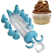 Mikasso 9 Parça Krema Sıkma Pompası Uç Kek Süsleme Aparatı Bpa Içermez Plastik