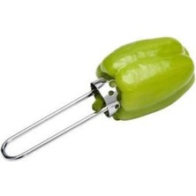 Mikasso Dolmalık Patlıcan Oyacağı Oyma Bıçağı Metal Oyacak Aparat Beyaz