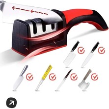 Mikasso Ergonomik Sap Pratik Hızlı Kullanım Profesyonel Bıçak Bileme Aleti Elmas El Bıçakları Bileme Aparatı