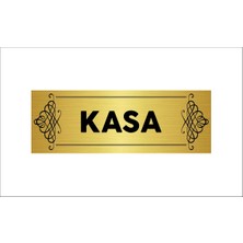 Mikasso Kasa Yazılı Gold Renk Metal Etiket