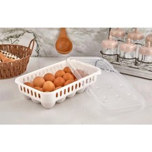 Mikasso Yumurta Saklama Kabı 15'li 1 Adet, Steril Yumurtalık, Kapaklı Yumurta Organizeri Bpa Free Plastik Be