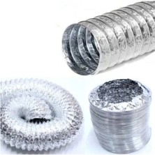 Mikasso Alüminyum Aspiratör Borusu 127MM Boy 2 mt