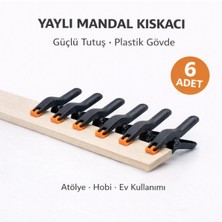 Mikasso 2 Inç Yaylı Mandal Kıskaç Klips – Güçlü Plastik Işkence, Çok Amaçlı Tutucu Mandal