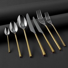 Jumbo 1001 Altın 84 Parça 12 Kişilik Çatal Kaşık Bıçak Takımı