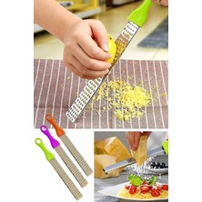 Mikasso Uzun Limon Peynir Sarımsak Rendesi Çelik