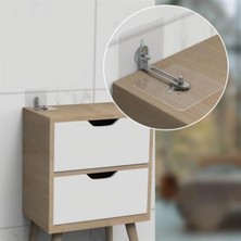 Mikasso Buffer® Deprem Için Ultra Dayanıklı Çivisiz Duvarı Delmeden Ayarlanabilir Eşya Sabitleyici Aparat Be