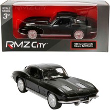 Oyuncak Vitrinim 1:32 Rmz City Dark Serisi Die Cast Model Araba - 1963 Chevrolet Corvette Stingray Split Window