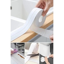 Mikasso Duş Pvc Lavabo Küvet Tezgah Kenar Banyo Mutfak Pencere 3,2 mt Su Sızdırmaz Geçirmez Yalıtım Bant Bey