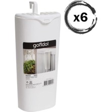 Mikasso 6 Adet Kapaklı Plastik Kalorifer Petek Suluğu Beyaz