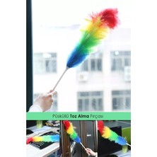 Mikasso Pratik Püsküllü Toz Alma Fırçası | Anti Statik Toz Alma Püskülü | Antistatik Tüylü Toz Alma Aparatı