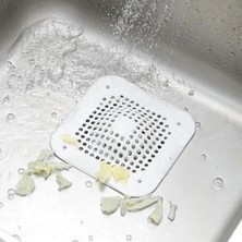 Mikasso 2'li Yapışkanlı Silikon Lavabo Süzgeci | Kötü Koku ve Pislik Tutucu Banyo Mutfak Gider Kapağı Plasti