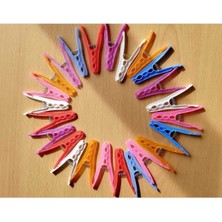 Mikasso 24 Adet Kaliteli Mandal – Askı Paslanmaz Yaylı Kırılmaz Plastik Çamaşır Mandalı Plastik Beyaz Tr