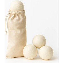 Mikasso Doğal Çamaşır Yün Kurutma Topları – 3'lü Set – Kurutma Makinesi Için – Yumuşak ve Elektriksiz Tr