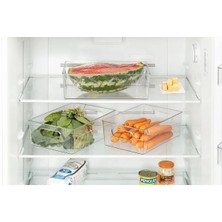 Mikasso Büyük Boy Kulplu Kırılmaz Buzdolabı Düzenleyici Organizer Kutu 5,4lt Akrilik