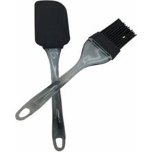 Mikasso Hamur / Yumurta Fırça Spatula Saydam Takım Plastik
