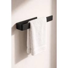 Form Design Yapışkanlı Metal Havluluk – Duvar Tipi Banyo Havlu Askılığı – Siyah / Beyaz – Modern Mutfak & Banyo
