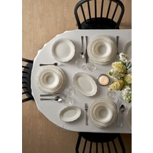 Bella Maison Victoria Porselen 24 Parça 6 Kişilik Yemek Takımı Silver