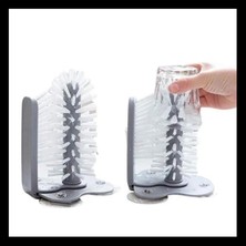 Mikasso Vakumlu Bardak Yıkama Fırçası | Vantuzlu Cam Kupa Şişe Temizleme Aparatı Tr