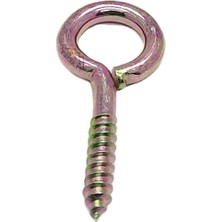 Mikasso 10 Ad. Kapalı Piton Kanca 16X40 - Tavana Karabina Ip Asma Kancası Demir - Duvara Halat Askı Aparatı