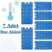Mikasso Pratik Buz Aküsü Seti Buz Kasedi Ice Box Buz Kalıbı-7 Adet Plastik