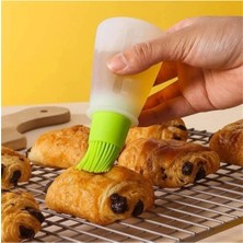 Mikasso Pam Pratik Mini Yağlık Mini Hazneli Yağlık Yağ Sos ve Yumurta Fırçası Silikon Fırçalı Yağdanlık Beya