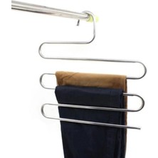 Mikasso Askı 5 Katlı Metal Dolap Içi Pantolon Bluz Elbise Eşarp Şal Atkı Fular Havlu Askısı Yer Kaplamayan P