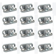 Mikasso Kelebek Bağlantı, Çektirme Zamak-Metal Köşe Birleştirme Kelebek Bağlantı (12 Adet) Gümüş