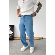 HAFKA Açık Mavi Premium Basic Regular Pantolon