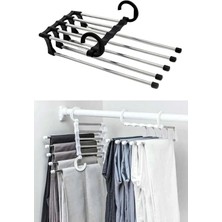Mikasso Hareketli Dolap Içi Pantolon Kravat Şal Askı Sistemi Düzenleyici Katmanlı Askılık Organizer Metal Be