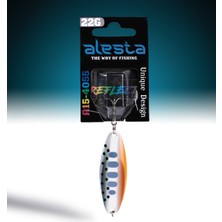 Alesta Reflect 22G Beyaz/gri/turuncu Noktalı