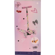 Aymir Ticaret MKWE082 Işıklı Canavar Scooter Pembe