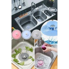 Mikasso 3 Adet 2 Kademeli Silikon Dokunmatik Lavabo Tıkacı Gider Tıpası Süzgeç Silikon