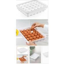 Mikasso Kapaklı Yumurta Organizeri 30'lu Yumurta Saklama Kabı Steril Yumurtalık Plastik