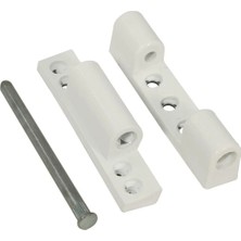 Mikasso 75 mm Destek Saclı Plastik Pencere Menteşesi Beyaz (Çelik Menteşe Plastik Kaplamalı) ( 5 Adet ) Plas