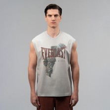 Everlast Boxing Heritage Oversize Açık Gri Erkek Kolsuz Tişört