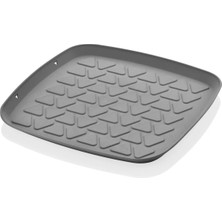 Mikasso Silikon Bulaşık Kurutmalık Buzdolabı Difriz Örtüsü Qlux Çok Amaçlı Kurutmalık L-00785 Silikon Siyah