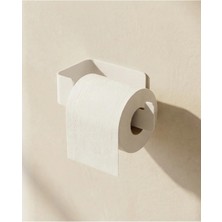 Form Design Yapışkanlı Metal Tuvalet Kağıdı Askılığı – Modern Wc Kağıtlık – Mat Siyah / Beyaz