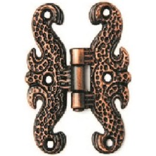 Mikasso Büyük Kelebek Menteşe (10 Adet) Antik Bakır - Mobilya Bağlantı Elemanları - Tek Ebat