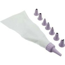 Mikasso Pasta Krema Pompası Mousse Krema Torbası Toz Pembe , Yeşil Plastik