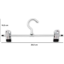 Mikasso 10 Adet Mandallı Tel Etek Pantolon Askısı 26.5 Metal Metalik Tr