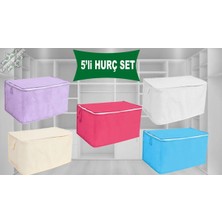 Mikasso Yastık Hurcu 5li Set Tela Dayanıklı Malzeme Çok Amaçlı Döşek Yastık Hurcu 70X45X35 Tela Çok Renkli