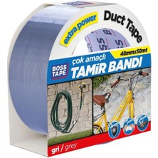 Mikasso Duct Tape Tamir Bandı Bez Bant Gri EN:48MM BOY:50MT