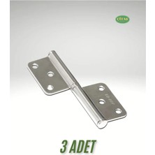 Mikasso 3 Adet Amerikan Kapı Alüminyum Yönsüz Menteşe Alüminyum