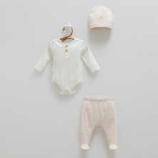 Caramell Body Patikli Pantolon Şapka Takım 1557