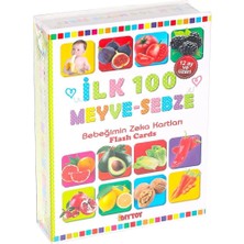 İsmiyle Al 1765 Flash Card Ilk 100 Meyveler Eğitici Kartlar
