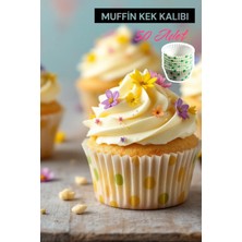 Mikasso Muffin Cupcake Kağıdı, Renkli Cupcake Muffin Kağıdı Muffin Kek Kalıbı Desenli Browni Kek Kapsülü Kağ